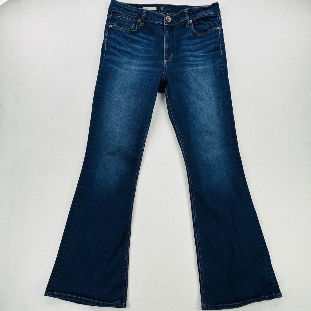 KUT from the Kloth Jeans Womens 12 Blue Good Flare Stretch SP302MA1